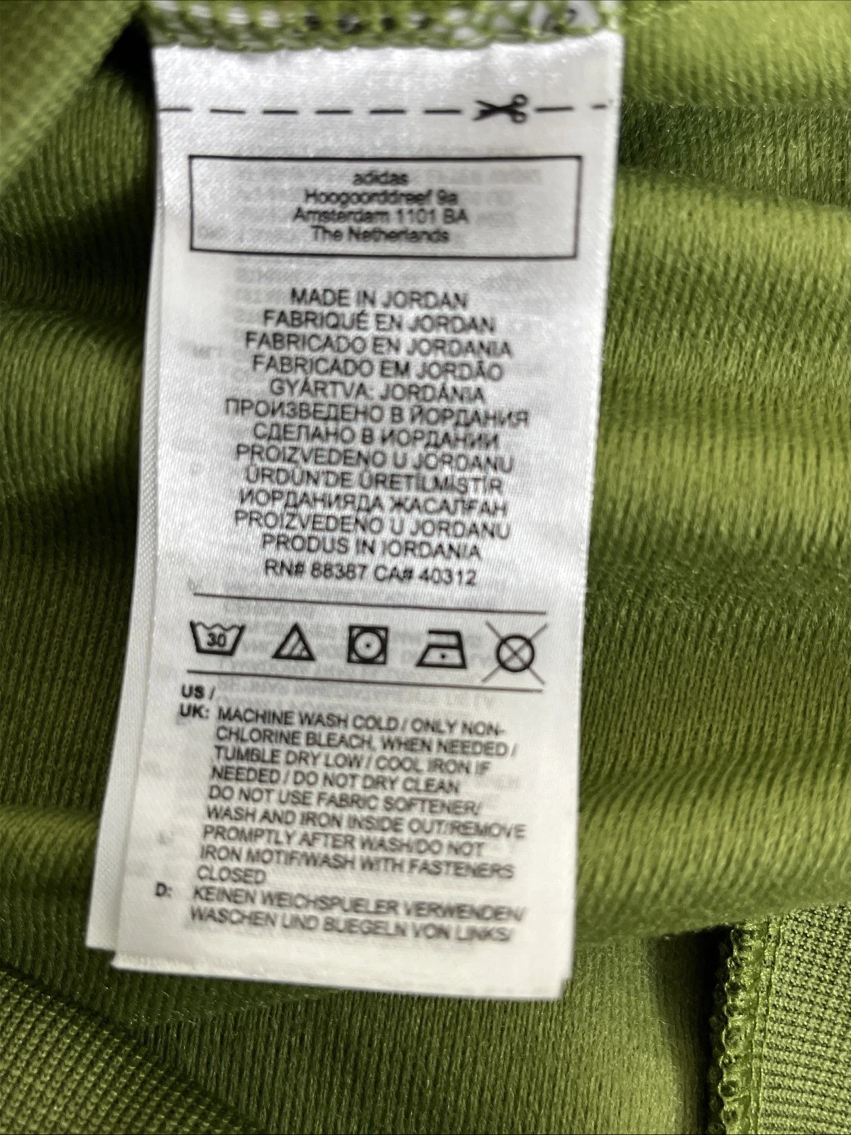 Adidas Originals Men's Classic Green Track Soccer Jacket Size Medium thumbnail 4