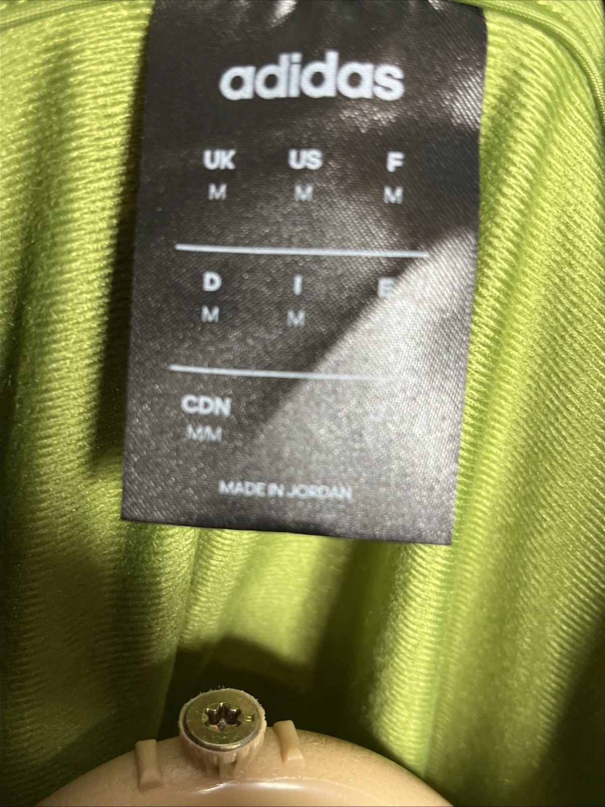 Adidas Originals Men's Classic Green Track Soccer Jacket Size Medium thumbnail 5