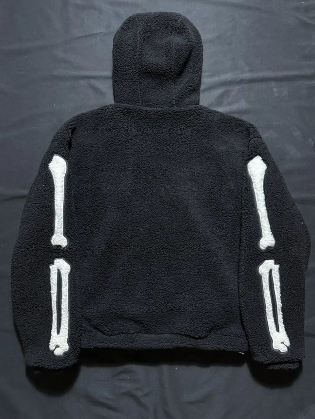 Amiri Bones Fleece Hoodie with Zipper thumbnail 15
