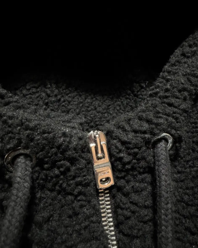 Amiri Bones Fleece Hoodie with Zipper thumbnail 5