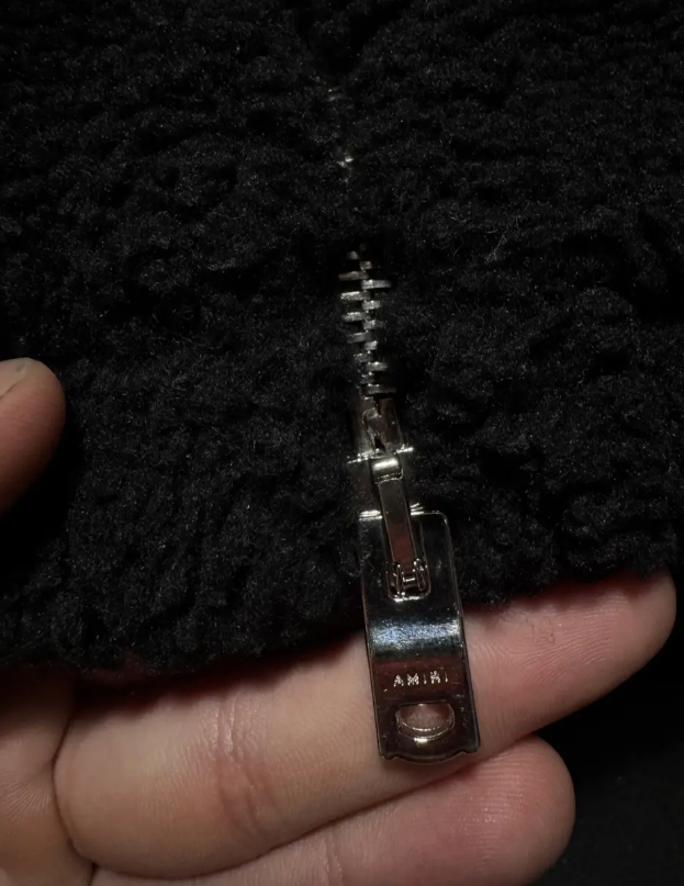 Amiri Bones Fleece Hoodie with Zipper thumbnail 7