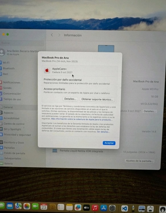 Apple MacBook Pro 14" (512GB SSD, M3, 8GB) Laptop - Space Gray - MTL73FN/A (October 2023) thumbnail 15