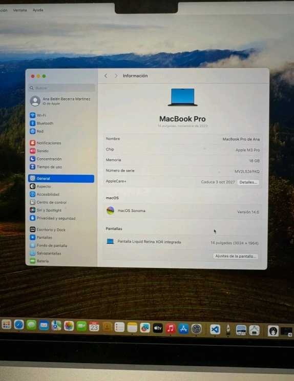 Apple MacBook Pro 14" (512GB SSD, M3, 8GB) Laptop - Space Gray - MTL73FN/A (October 2023) thumbnail 16