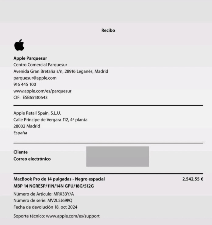 Apple MacBook Pro 14" (512GB SSD, M3, 8GB) Laptop - Space Gray - MTL73FN/A (October 2023) thumbnail 18