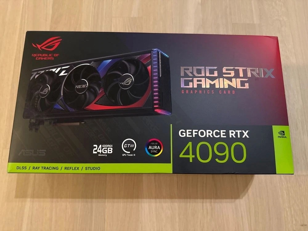 ASUS GeForce RTX 4090 Rog Strix 24GB GDDR6X Graphics Card thumbnail 1