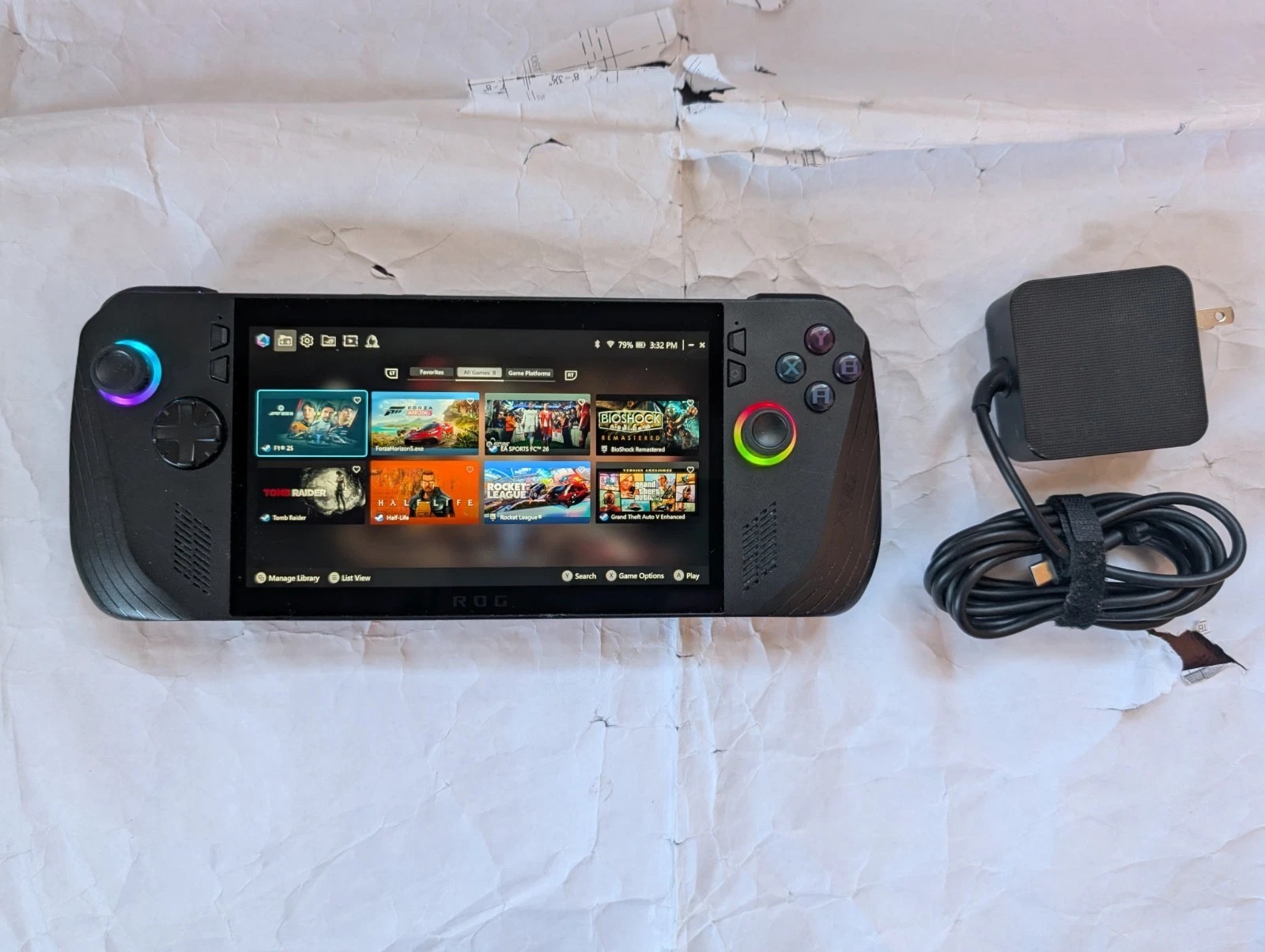 Asus ROG Ally X (NOT Xbox) , AMD Ryzen Z1 Extreme, 24GB RAM, 1TB SSD, w/Dock thumbnail 1