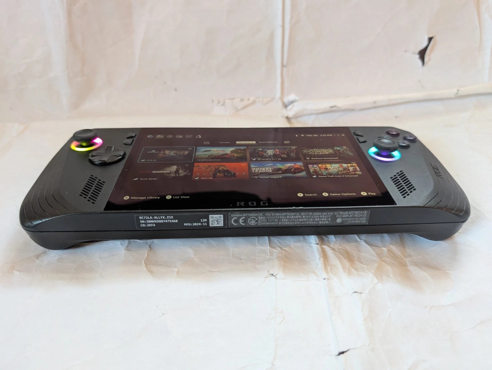 Asus ROG Ally X (NOT Xbox) , AMD Ryzen Z1 Extreme, 24GB RAM, 1TB SSD, w/Dock thumbnail 6