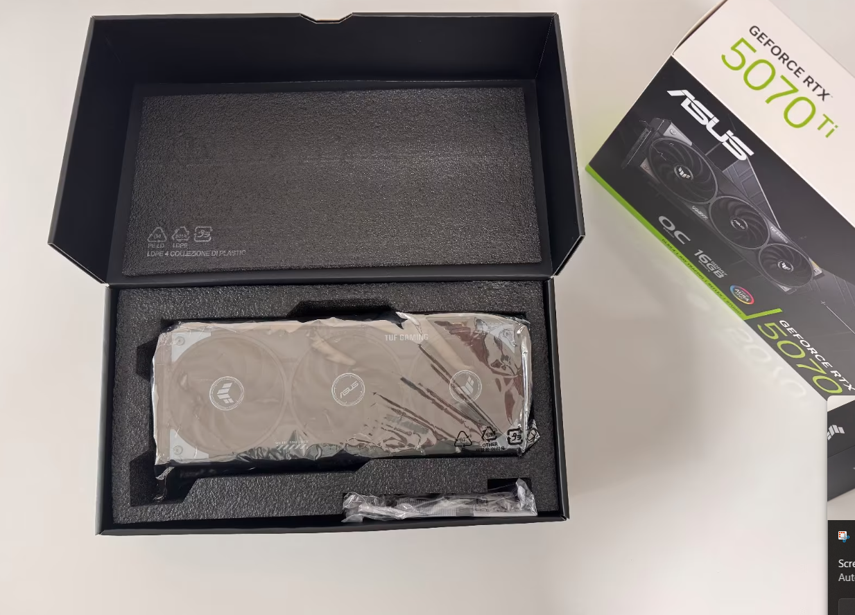 ASUS TUF Gaming GeForce RTX 5070 Ti – Original Box & Invoice Included thumbnail 5