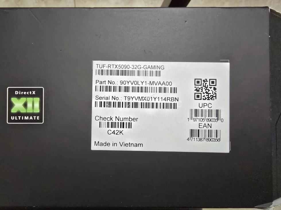 ASUS TUF Gaming NVIDIA GeForce RTX 5090 32GB GDDR7 AI Graphics Card thumbnail 9