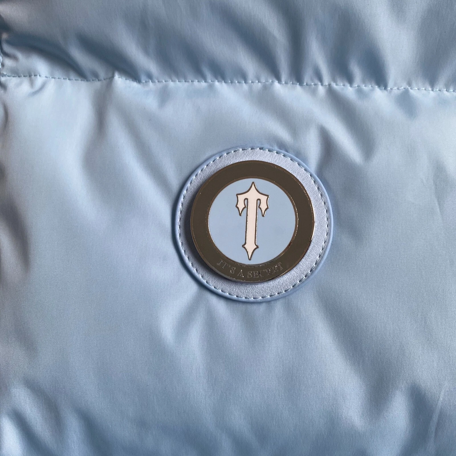 NEW AUTHENTIC Trapstar Irongate Blue Detachable Hood Puffer Jacket ICE - Size M thumbnail 5