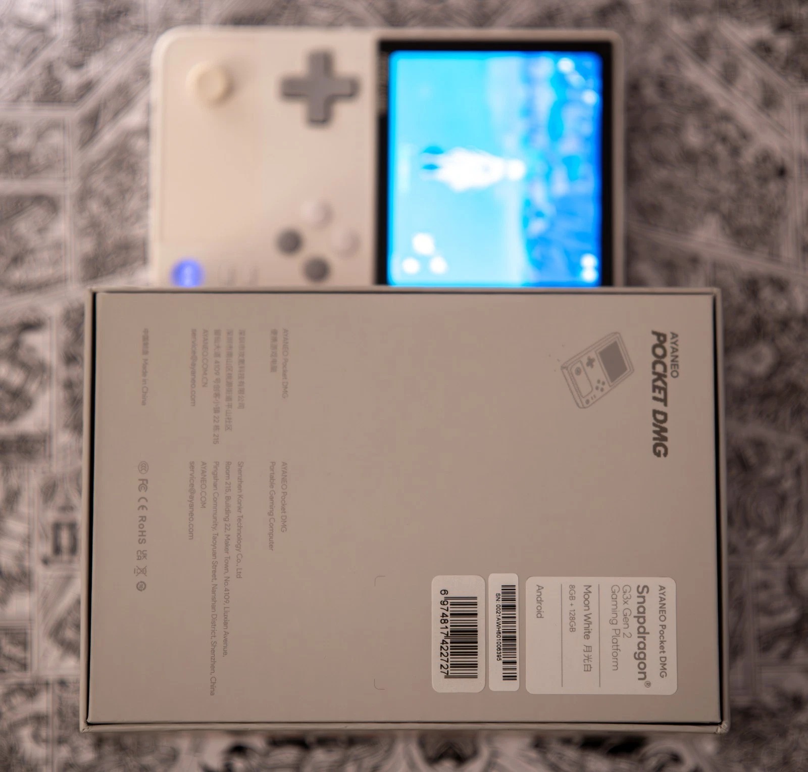 AYANEO POCKET DMG Moon White 8GB RAM, 128GB Storage, Snapdragon G3X Gen2 thumbnail 9