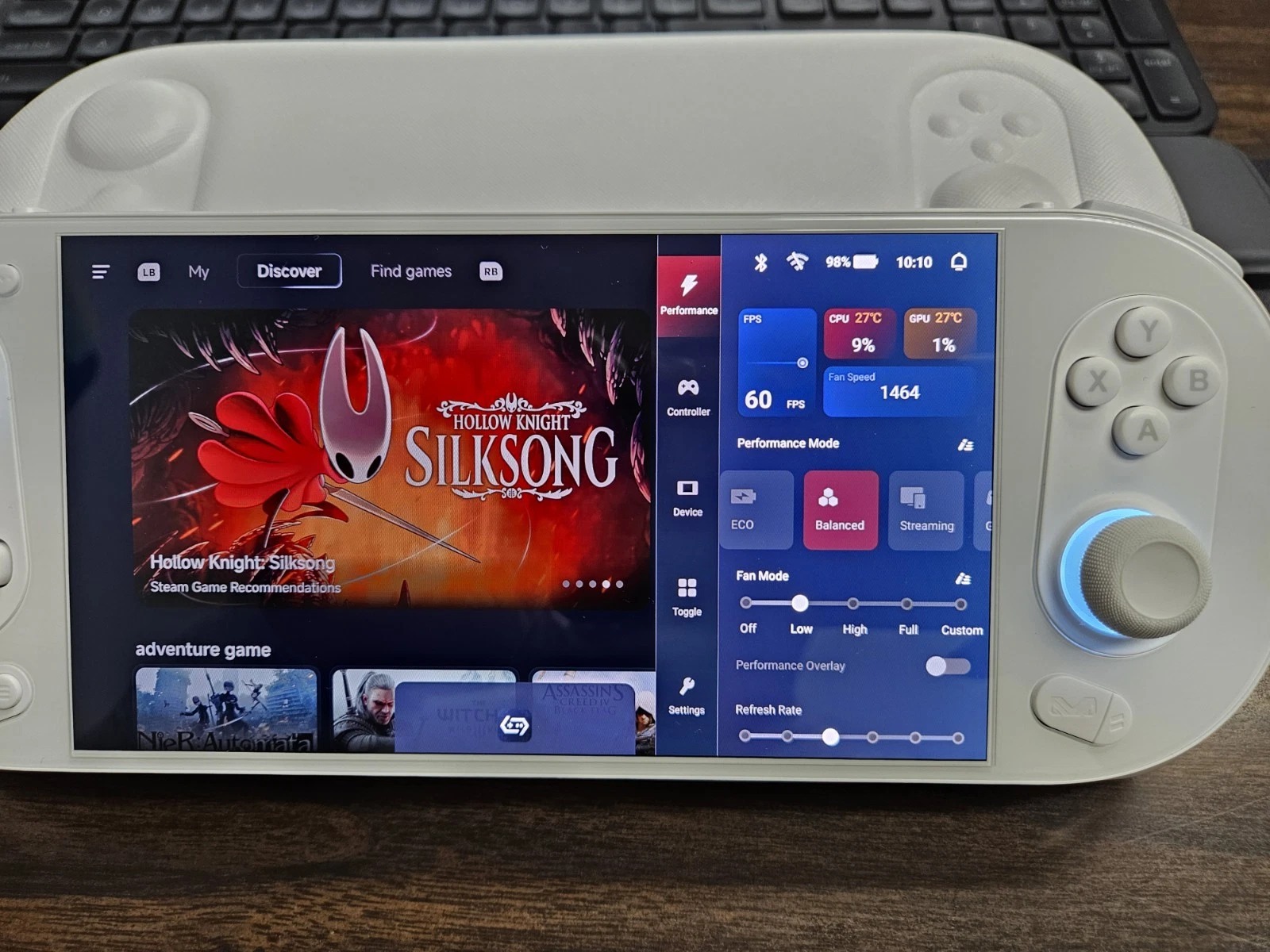 AYANEO Pocket EVO OLED 144hz 16gb Max white Snapdragon G3x + Case thumbnail 4