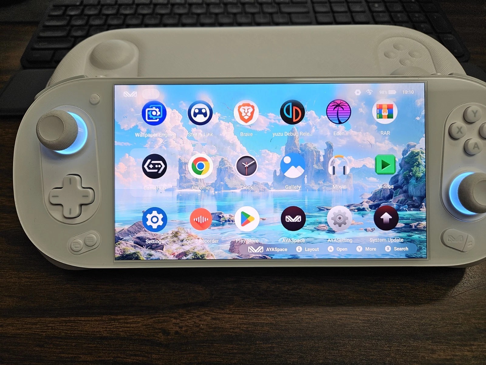 AYANEO Pocket EVO OLED 144hz 16gb Max white Snapdragon G3x + Case thumbnail 5