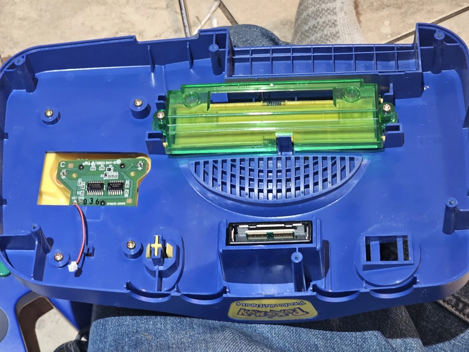 Blue Pikachu Nintendo N64 Pokémon Console 2 Controllers 4 Games Stadium 2 Snap thumbnail 11