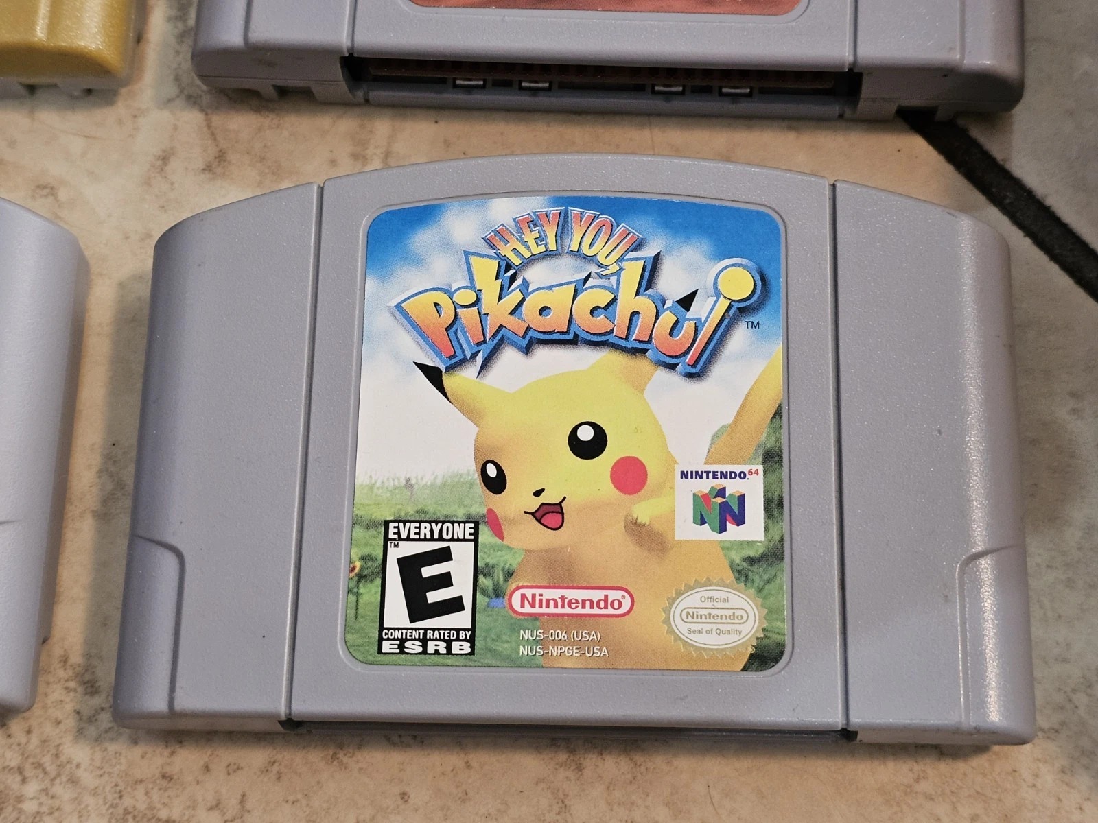 Blue Pikachu Nintendo N64 Pokémon Console 2 Controllers 4 Games Stadium 2 Snap thumbnail 9