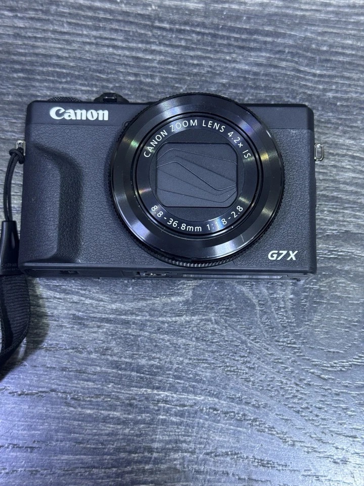 Brand New Canon PowerShot G7 X Mark III 20.1MP, Digital Camera Black thumbnail 2