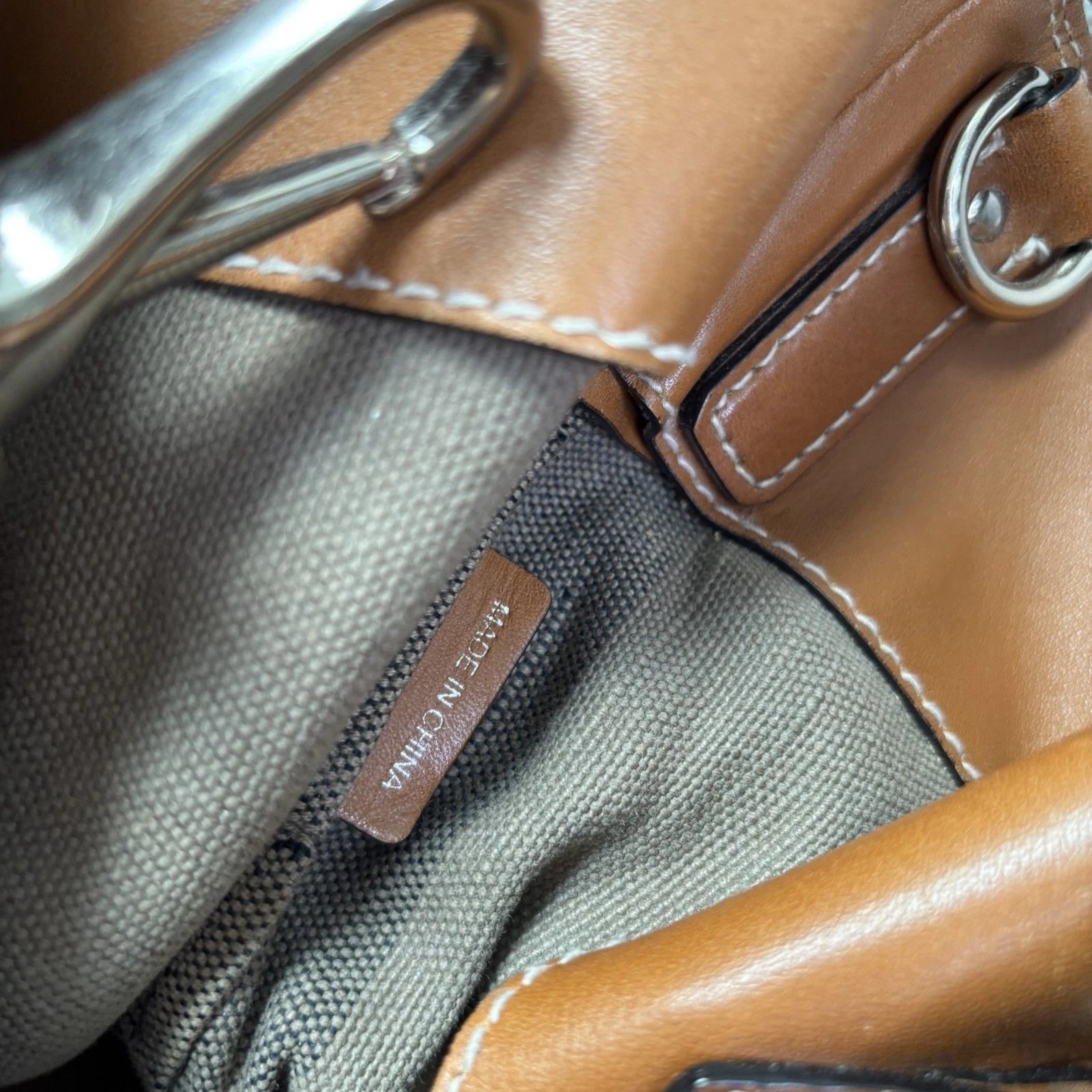 Burberry Check Canvas Bucket Bag – Beige Classic Nova Check – Vintage Shoulder Tote thumbnail 9