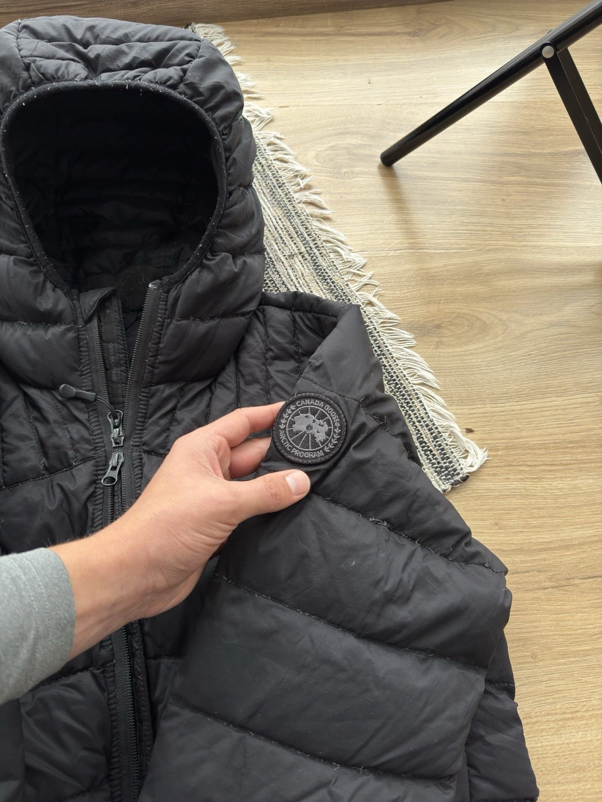 Canada Goose Brookvale Black Label Down Puffer Jacket Size M Black Mens thumbnail 6