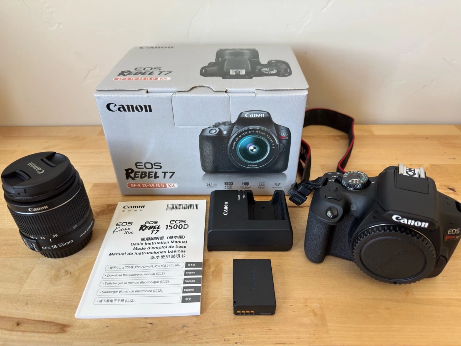 Canon EOS Rebel T7 DSLR Camera with 18-55mm Lens included. thumbnail 1