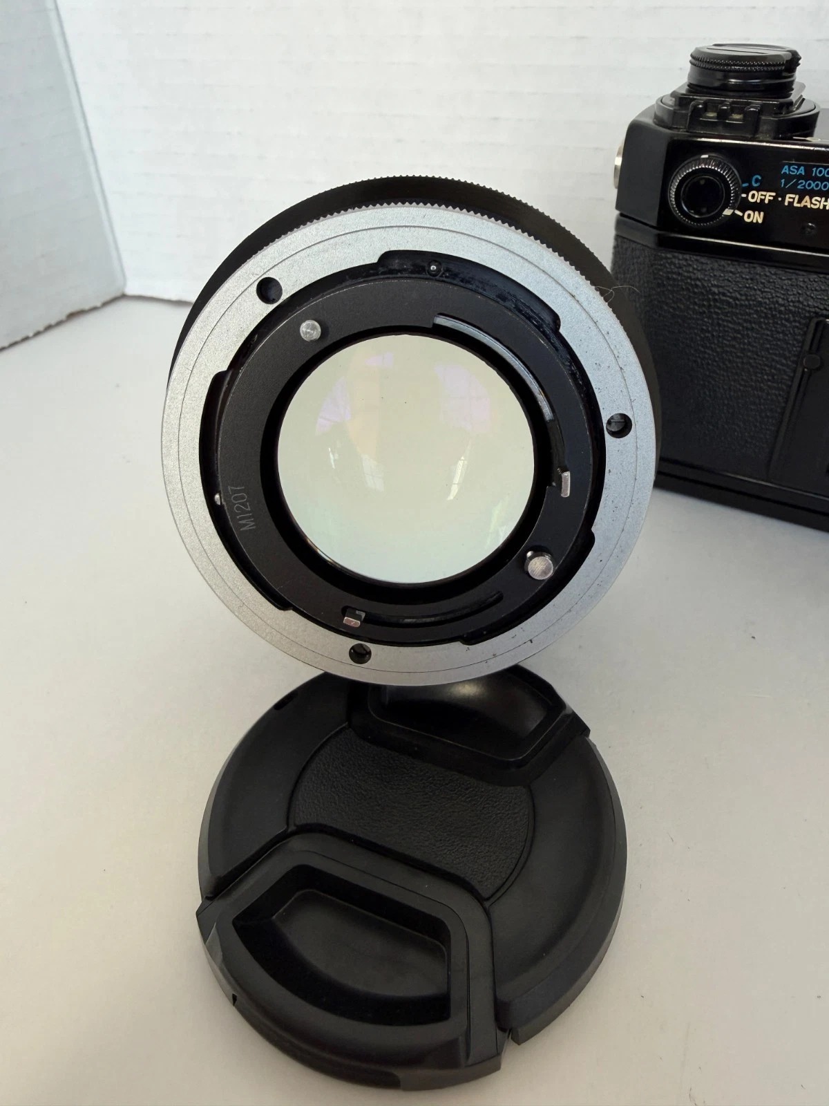 Canon F-1 Lake Placid 1980 Limited Edition 35mm Film Camera w/ FD 55mm f/1.2 Lens thumbnail 10