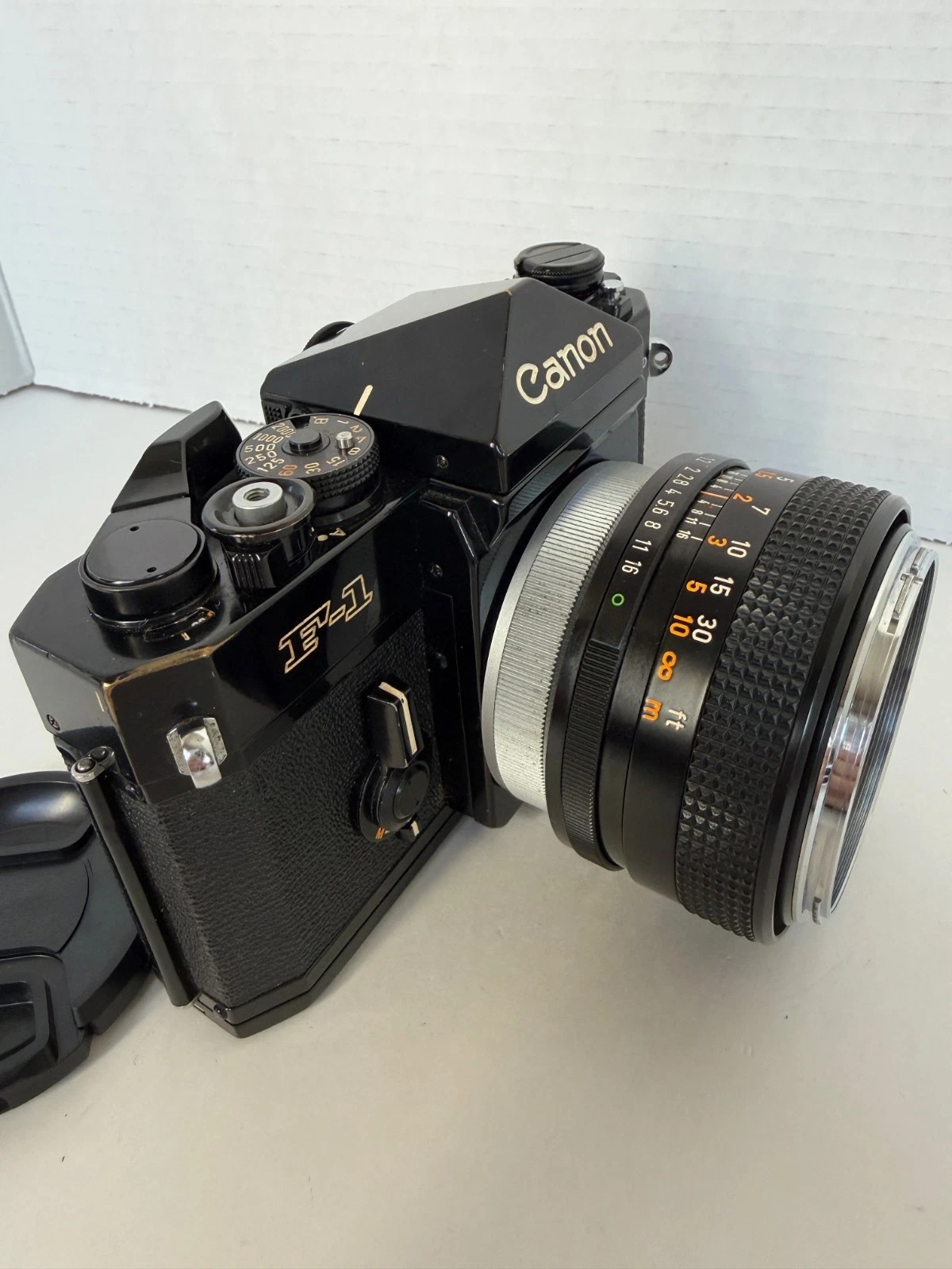 Canon F-1 Lake Placid 1980 Limited Edition 35mm Film Camera w/ FD 55mm f/1.2 Lens thumbnail 3