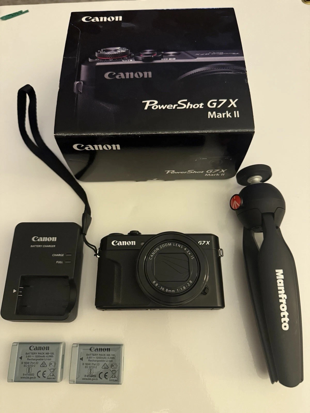 Canon G7 X Mark II Digital Camera + Creator Kit – Mint / Perfect for Vloggers thumbnail 1