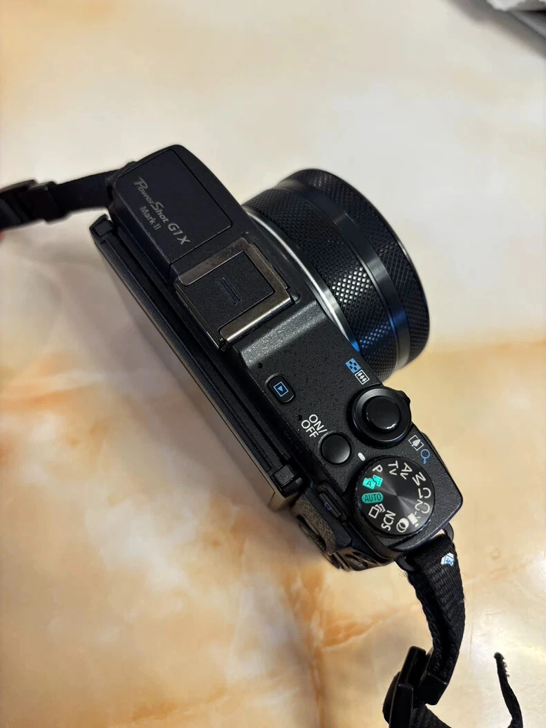 Canon PowerShot G1X Mark II Compact Digital Camera English OK Black thumbnail 4