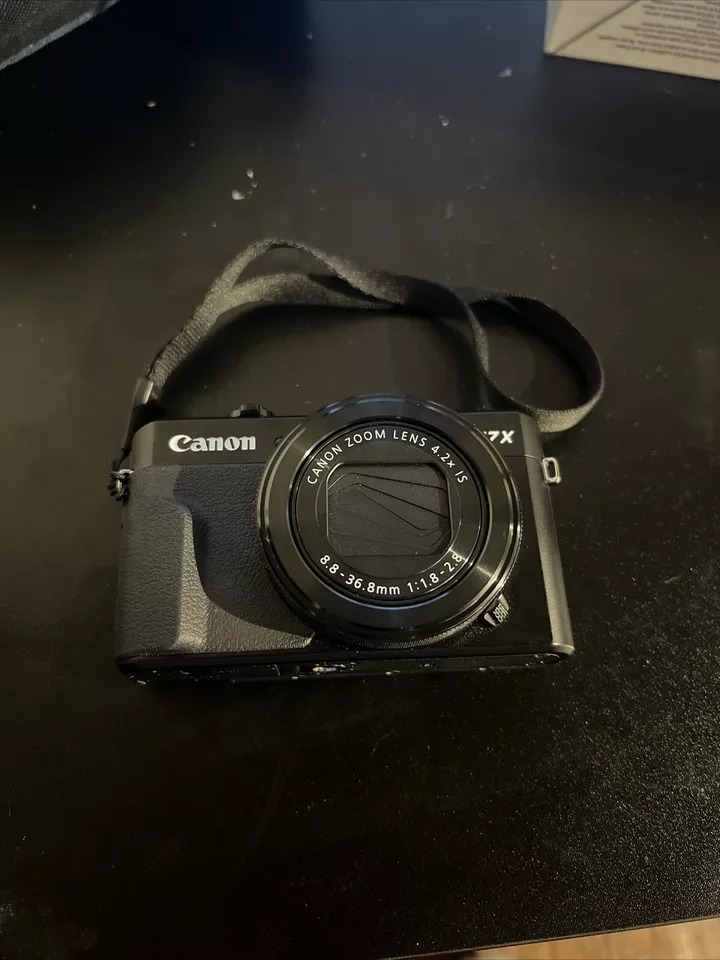 Canon PowerShot G7 X Mark II Digital Camera – 20.1MP, 4.2x Zoom, Black thumbnail 1