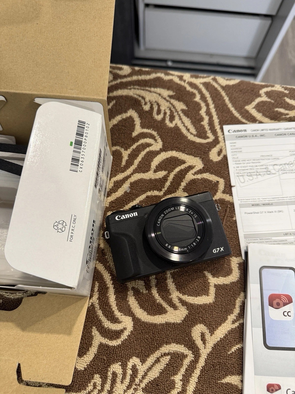 Canon PowerShot G7 X Mark III – 20.1MP 4.2x Zoom – Black Vlogging Camera with Wi-Fi & Touchscreen thumbnail 1