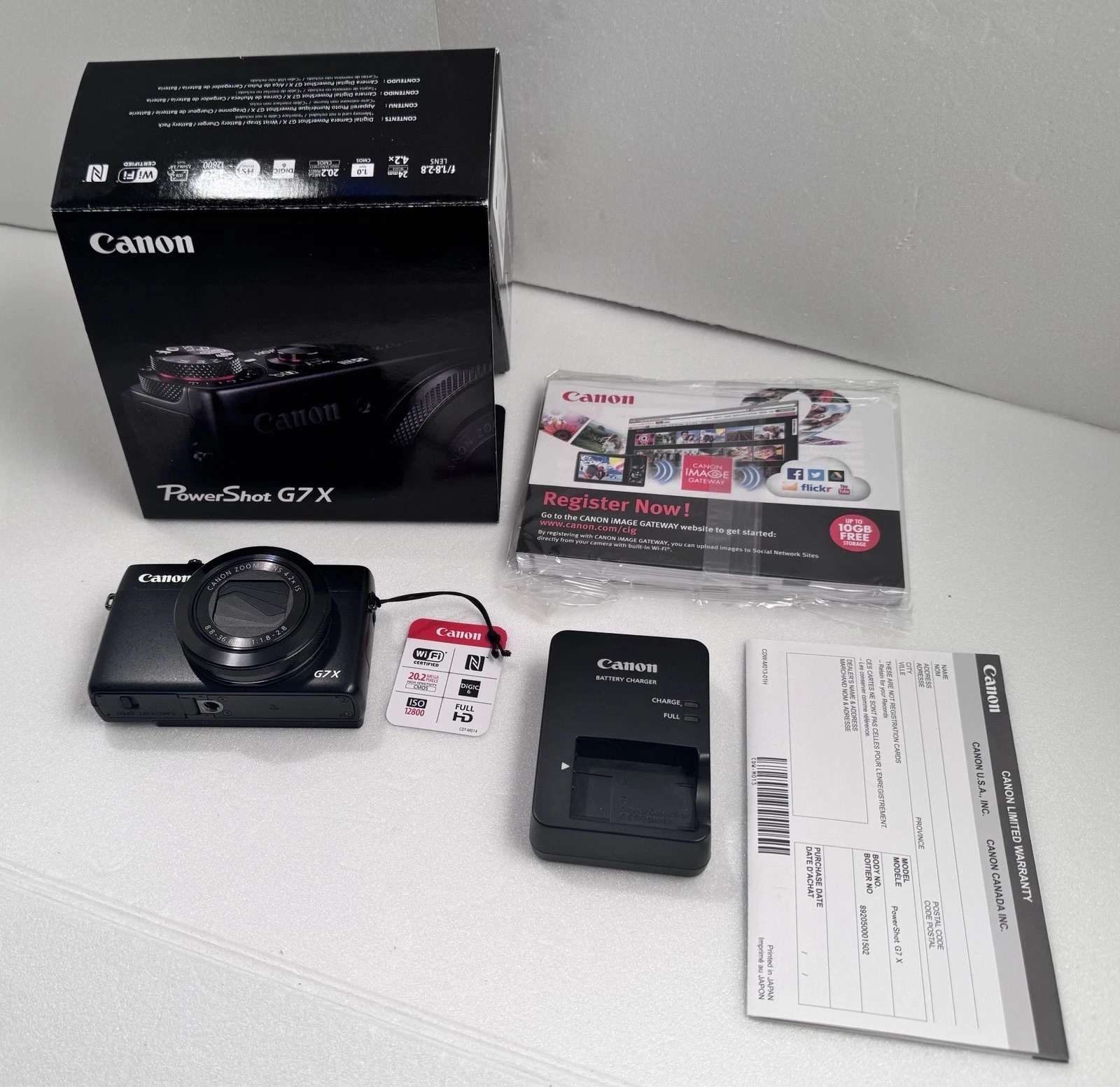 Canon PowerShot G7 X Mark III 20.1MP Point & Shoot Digital Camera Black [Box] thumbnail 1