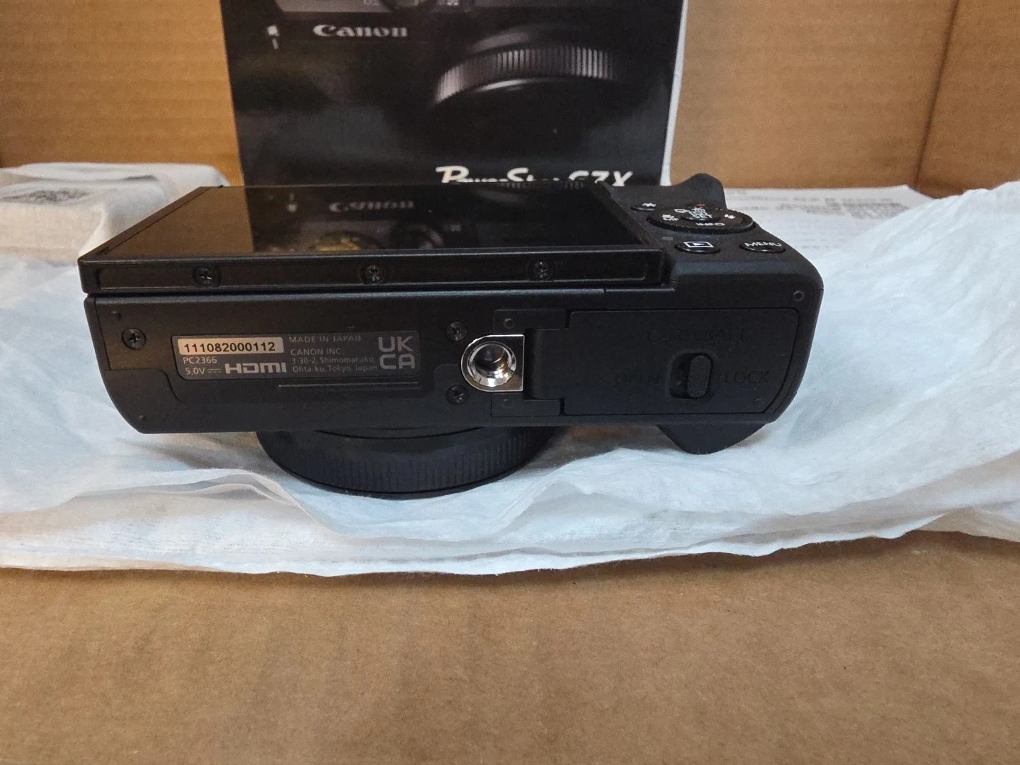 Canon PowerShot G7 X Mark III Black Open Box thumbnail 6