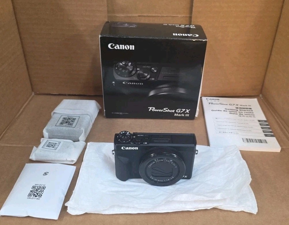 Canon PowerShot G7 X Mark III Black Open Box thumbnail 8