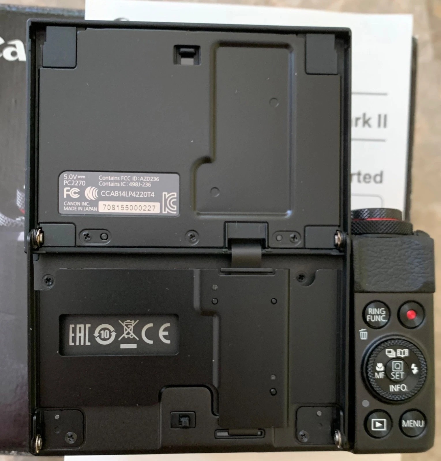 Canon PowerShot G7X Mark II 20.1 MP Compact Digital Camera - Black thumbnail 4