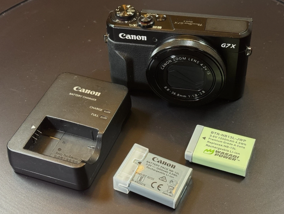 Canon PowerShot G7X Mark II – 20.1MP Digital Camera – Black – Excellent Condition thumbnail 3