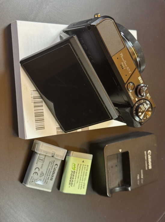 Canon PowerShot G7X Mark II – 20.1MP Digital Camera – Black – Excellent Condition thumbnail 4