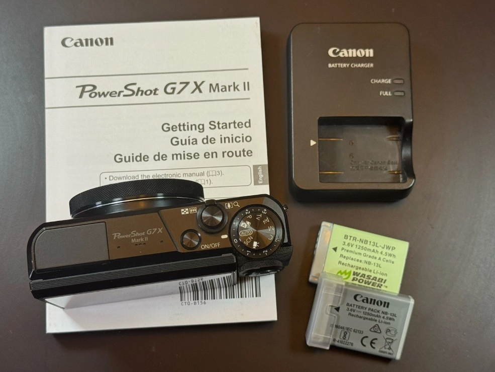 Canon PowerShot G7X Mark II – 20.1MP Digital Camera – Black – Excellent Condition thumbnail 8