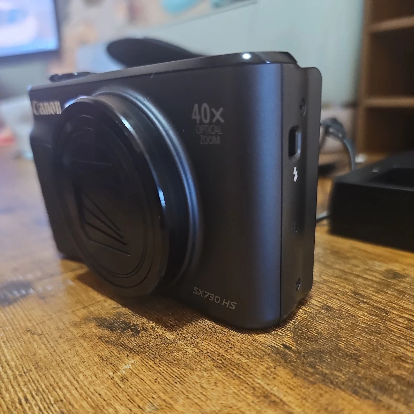 Canon PowerShot SX730 HS – 20.3MP Full HD Camera – 40× Zoom – Black thumbnail 3