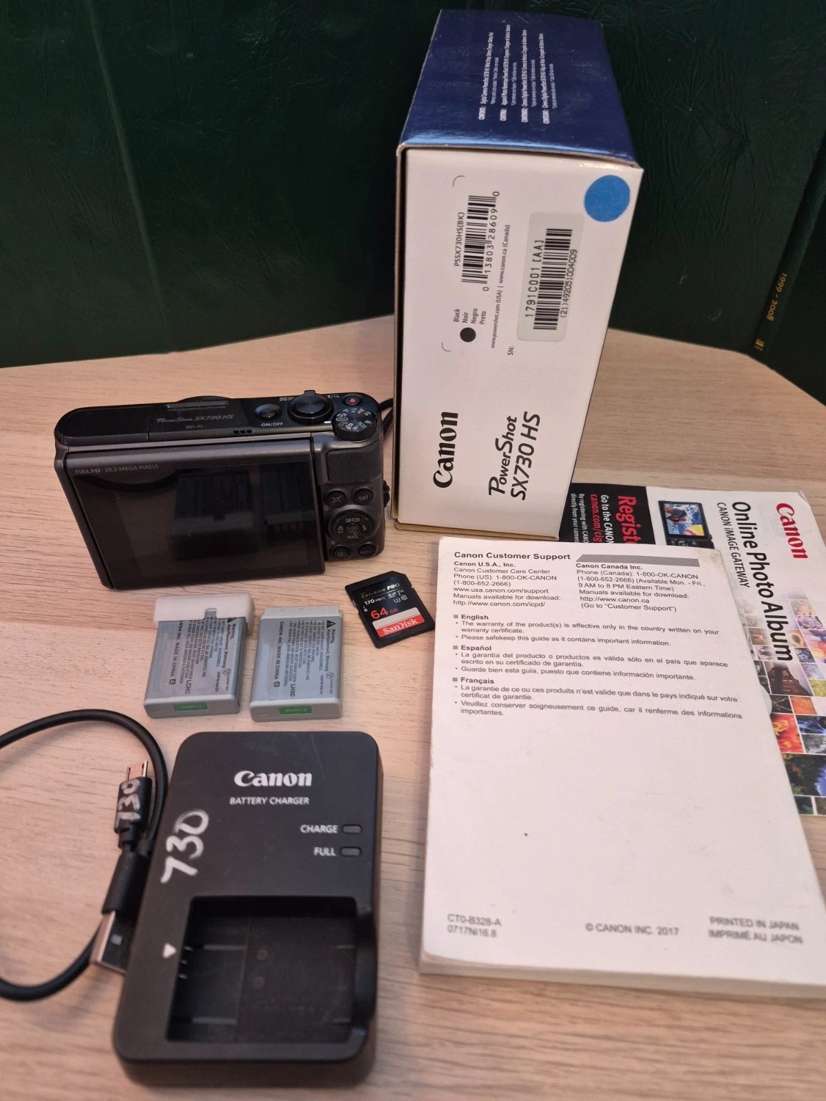 Canon PowerShot SX730 HS Digital Camera 20.3 MP 40x Optical Zoom Bluetooth Black thumbnail 2