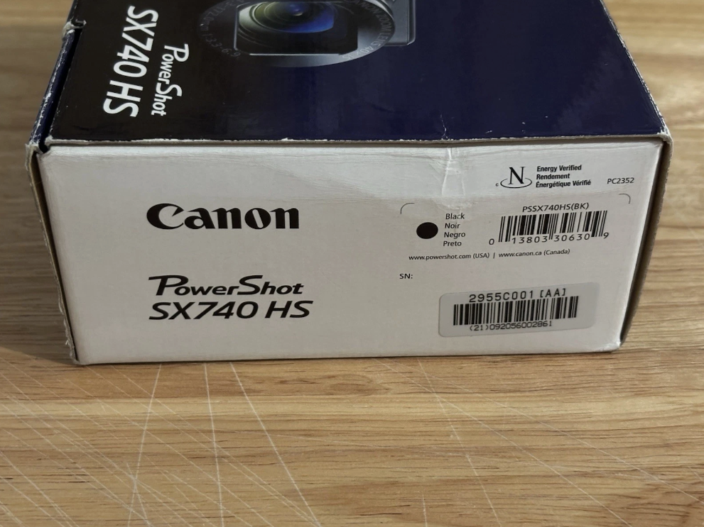 Canon PowerShot SX740 HS 20.3MP 4K UHD Compact Digital Camera – Black (2955C001) thumbnail 16