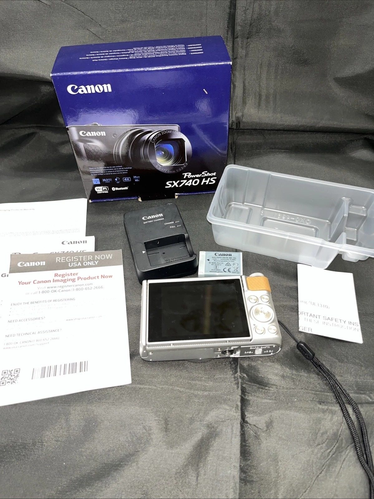 Canon PowerShot SX740 HS 20.3MP Digital Camera – Silver (MINT) thumbnail 7