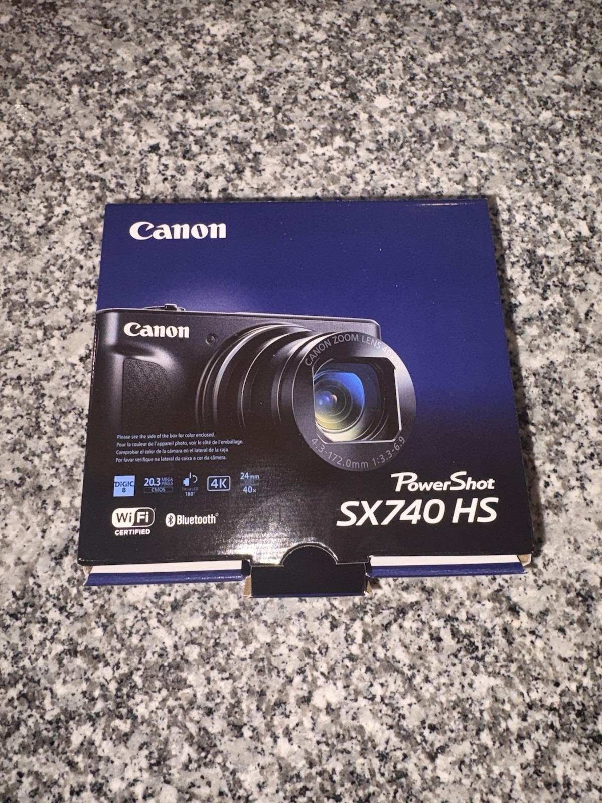 Canon PowerShot SX740 HS 40x Zoom 20.3MP Wi‑Fi Bluetooth 4K Silver Camera thumbnail 6