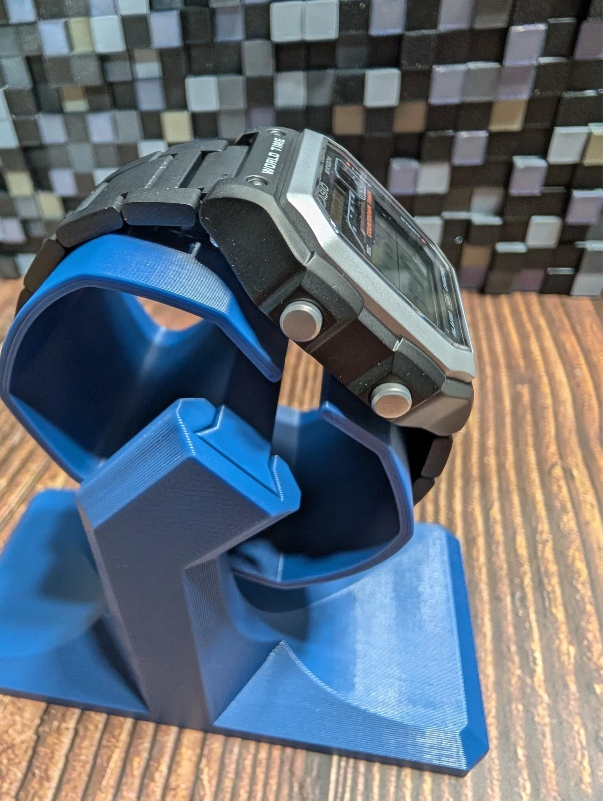 Casio WS1600H-1AV, W, Upgraded with SKXMOD All Metal Case and Bracelet thumbnail 3