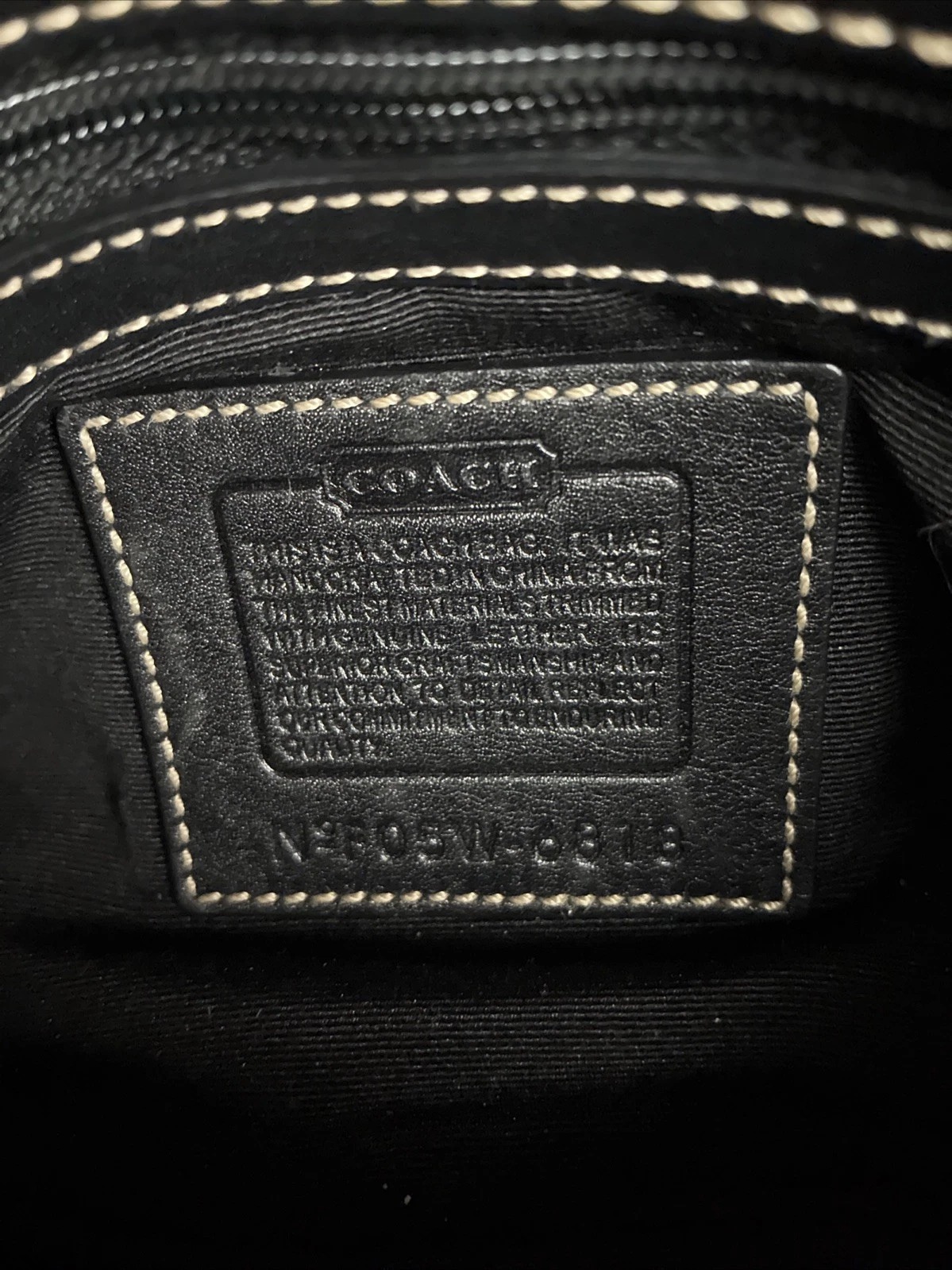 COACH 6818 Black Leather/Canvas Vintage Soho Hobo Signature C Buckle Flap Bag thumbnail 9