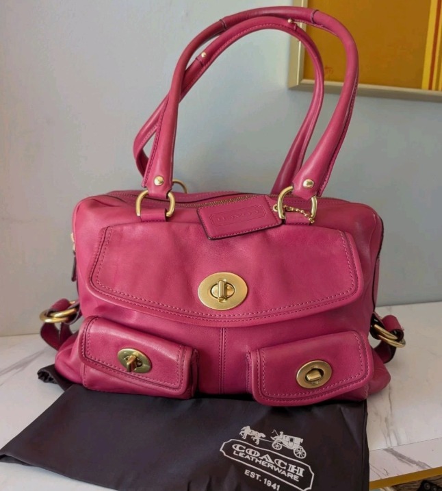 Coach Bleecker Street Legacy Peyton satchel 12971 & Dust Bag