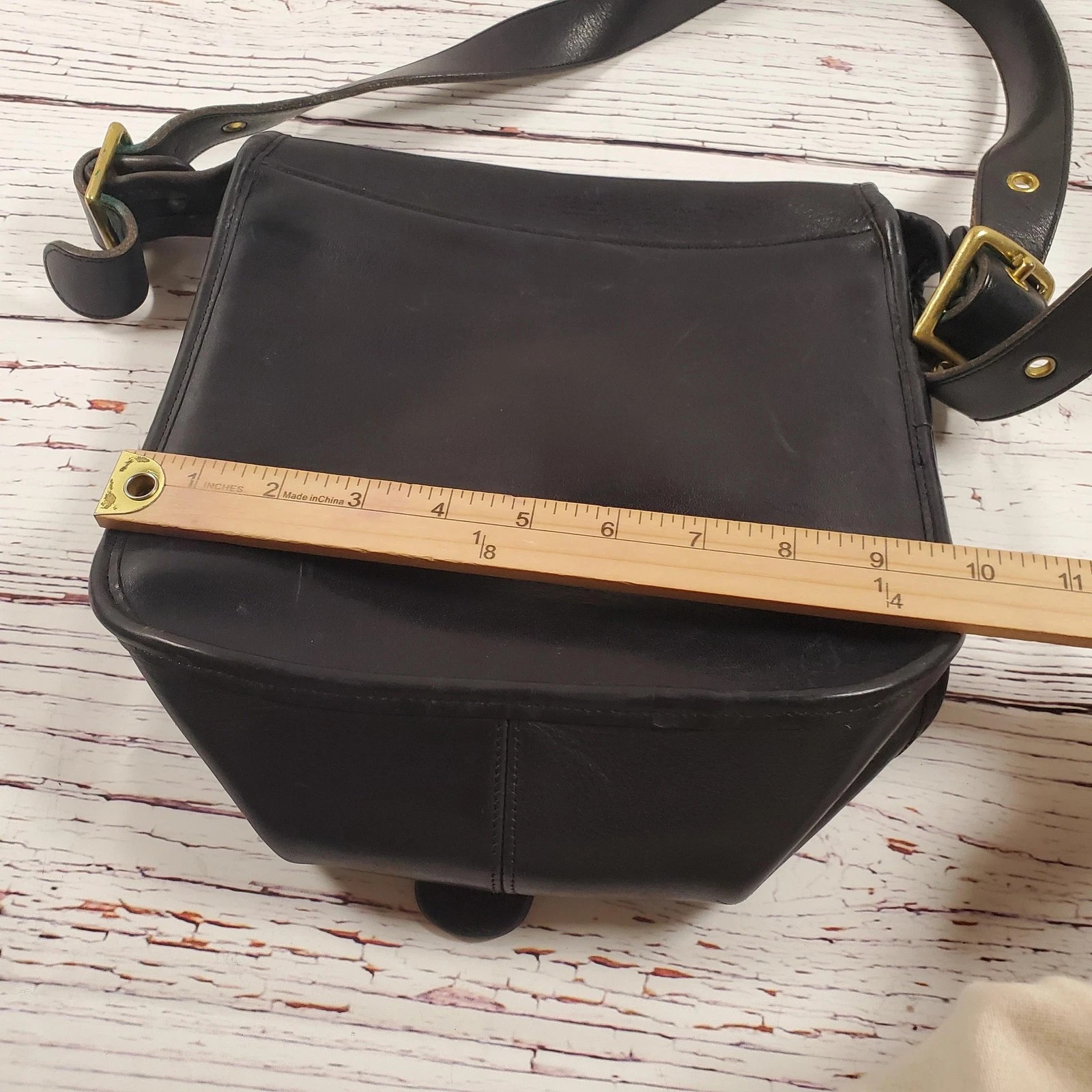 Coach Bonnie Cashin Courier Leather Crossbody Purse Vintage 70s thumbnail 3