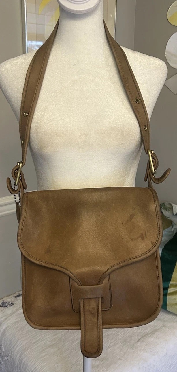 Coach Bonnie Cashin Vintage Courier Bag NYC New York City Brown thumbnail 1
