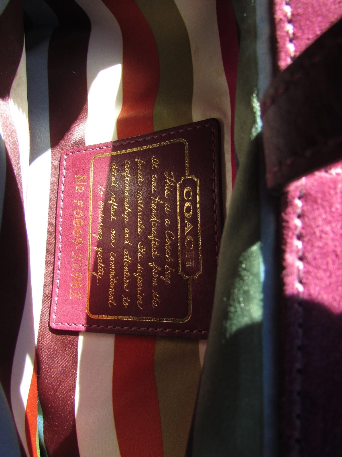 Coach Hamptons Legacy Briefcase Travel Bag H thumbnail 6