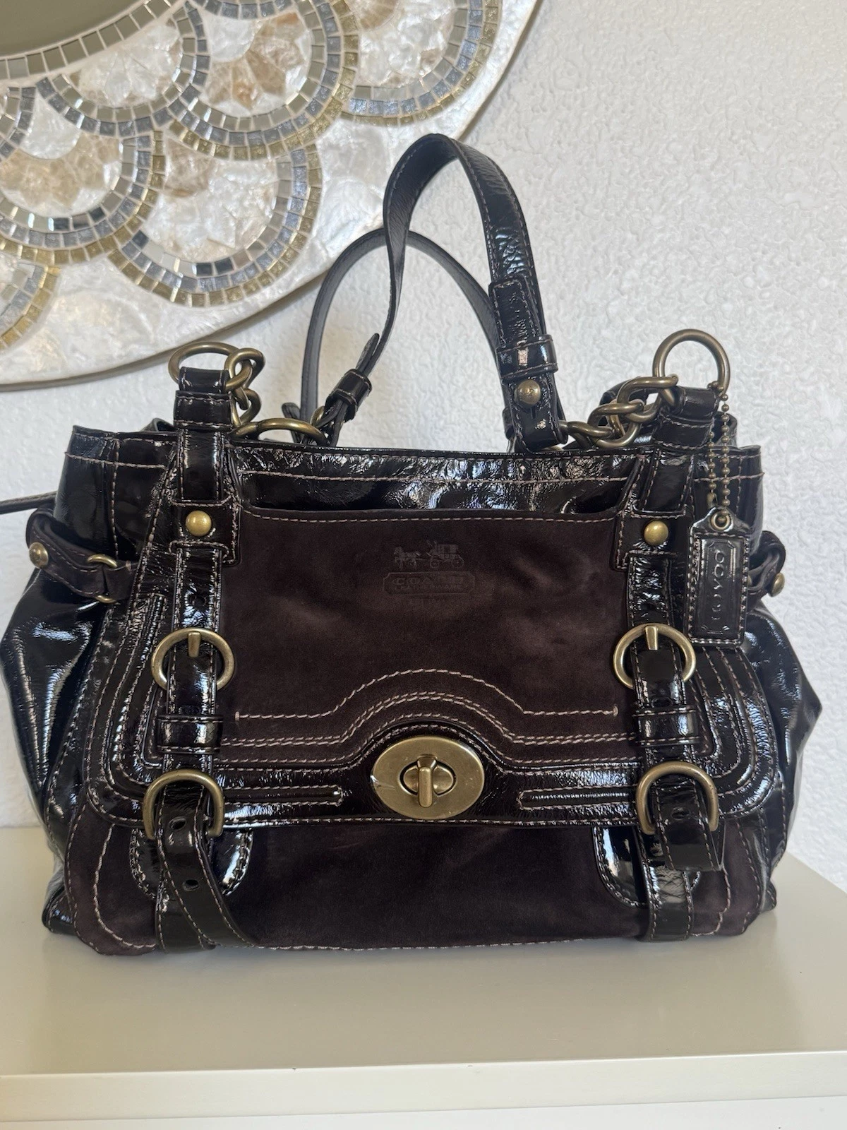 Coach Legacy Garcia Brown Patent Leather  thumbnail 10