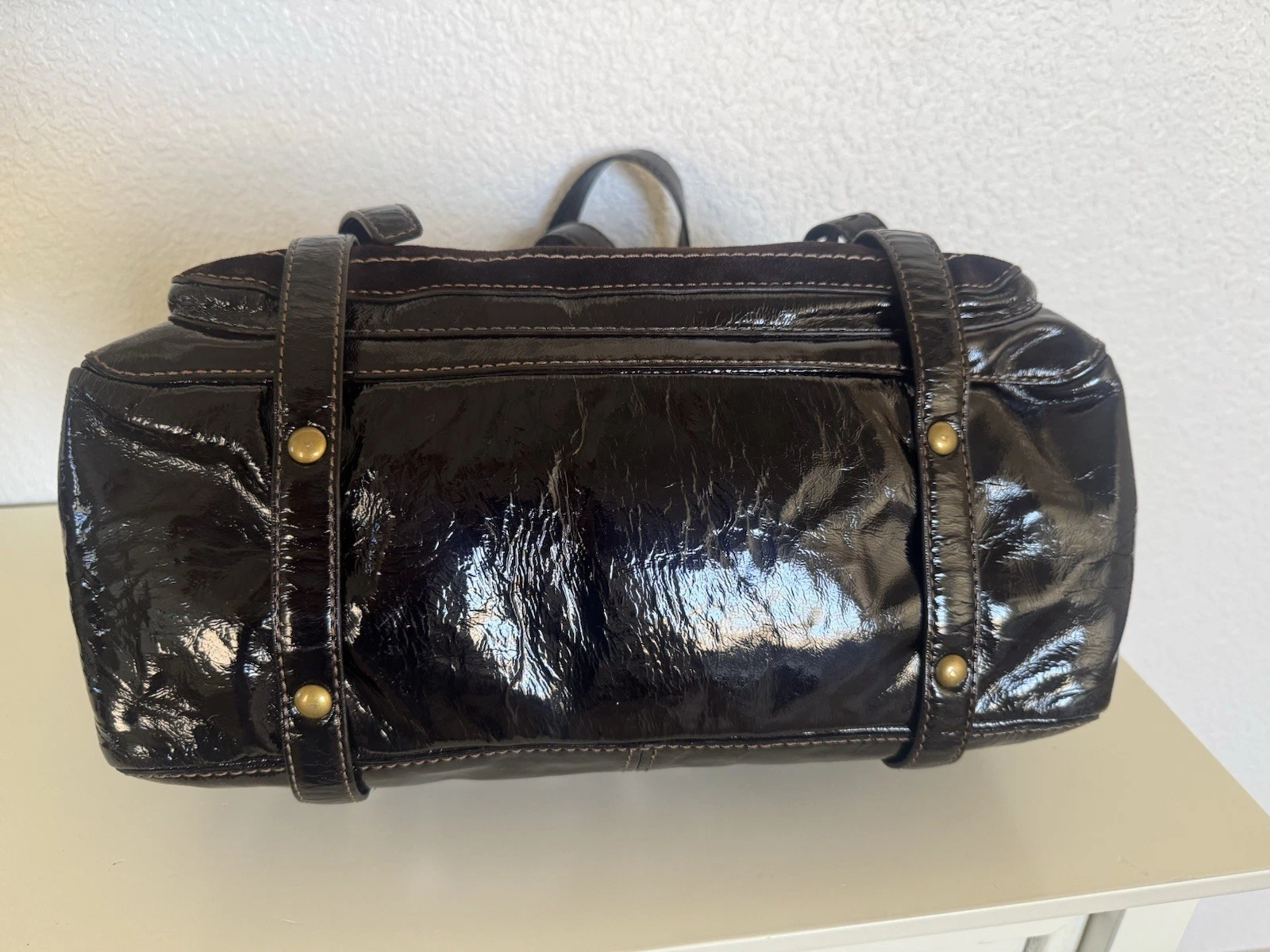 Coach Legacy Garcia Brown Patent Leather  thumbnail 5