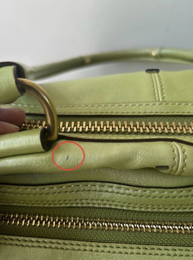 coach-legacy-stripe-lining-peyton-limited-satchel-bag-green-vintage thumbnail 9